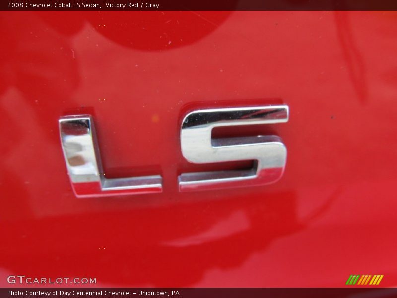 Victory Red / Gray 2008 Chevrolet Cobalt LS Sedan