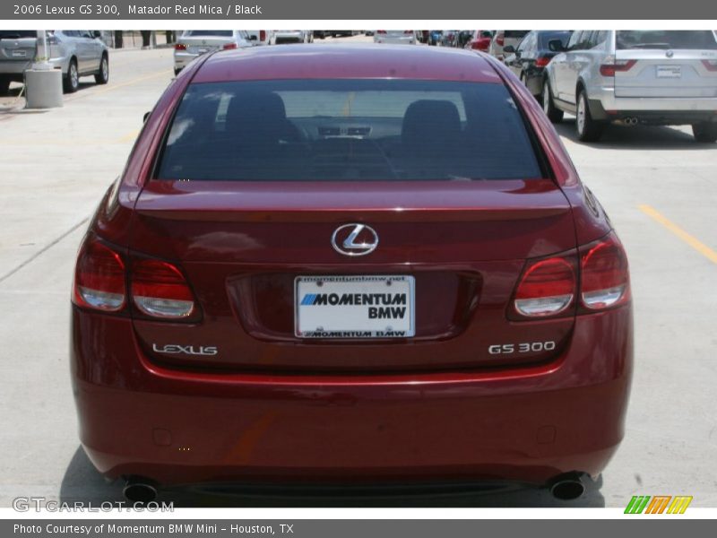 Matador Red Mica / Black 2006 Lexus GS 300