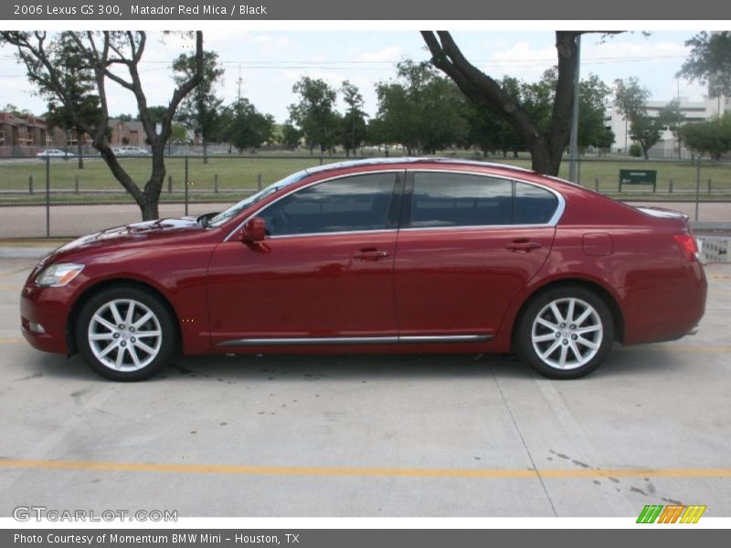 Matador Red Mica / Black 2006 Lexus GS 300