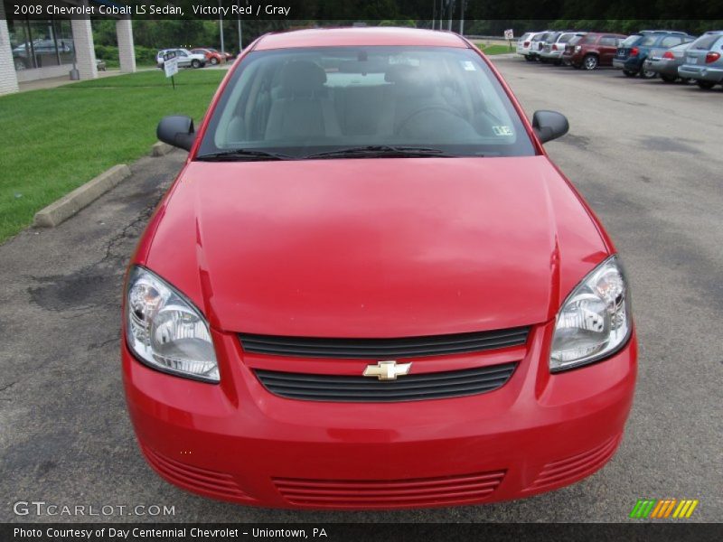 Victory Red / Gray 2008 Chevrolet Cobalt LS Sedan