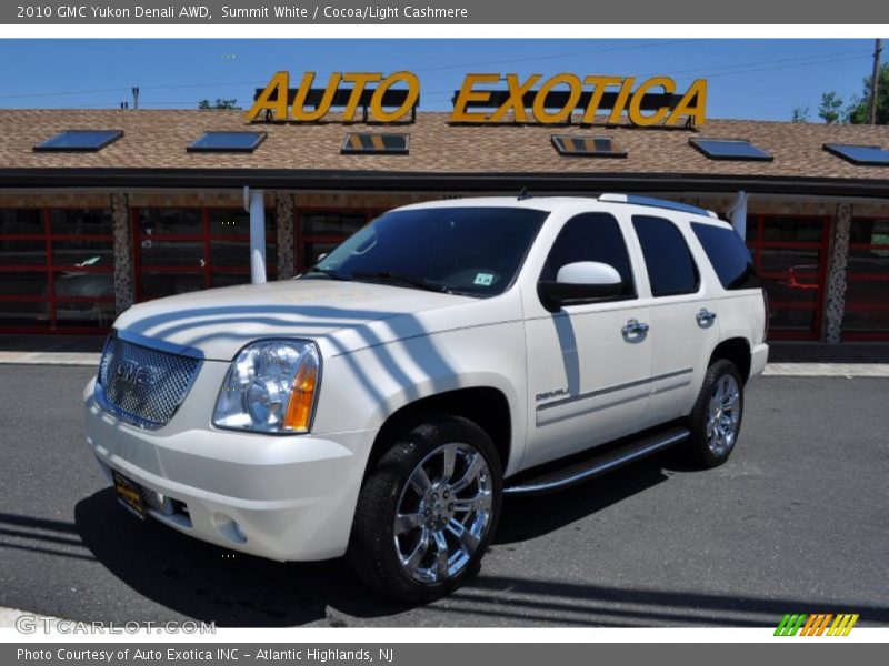 Summit White / Cocoa/Light Cashmere 2010 GMC Yukon Denali AWD