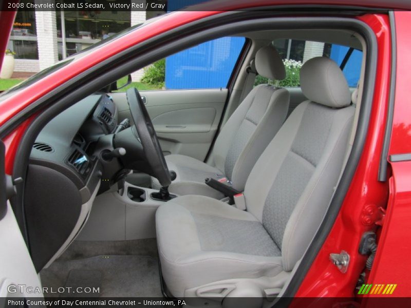 Victory Red / Gray 2008 Chevrolet Cobalt LS Sedan