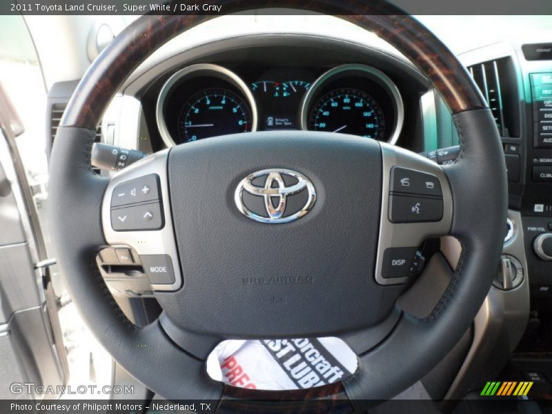 Super White / Dark Gray 2011 Toyota Land Cruiser