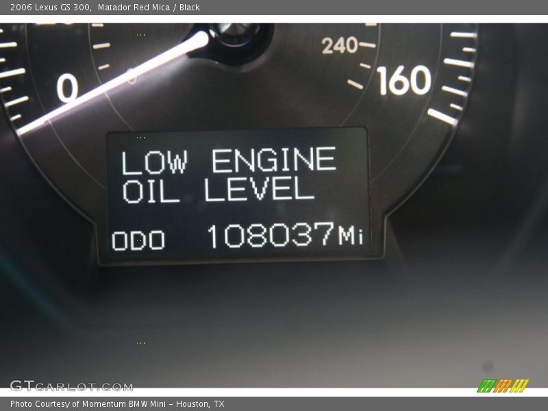Matador Red Mica / Black 2006 Lexus GS 300