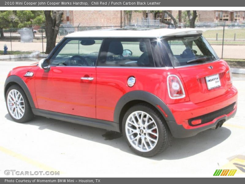 Chili Red / Punch Carbon Black Leather 2010 Mini Cooper John Cooper Works Hardtop