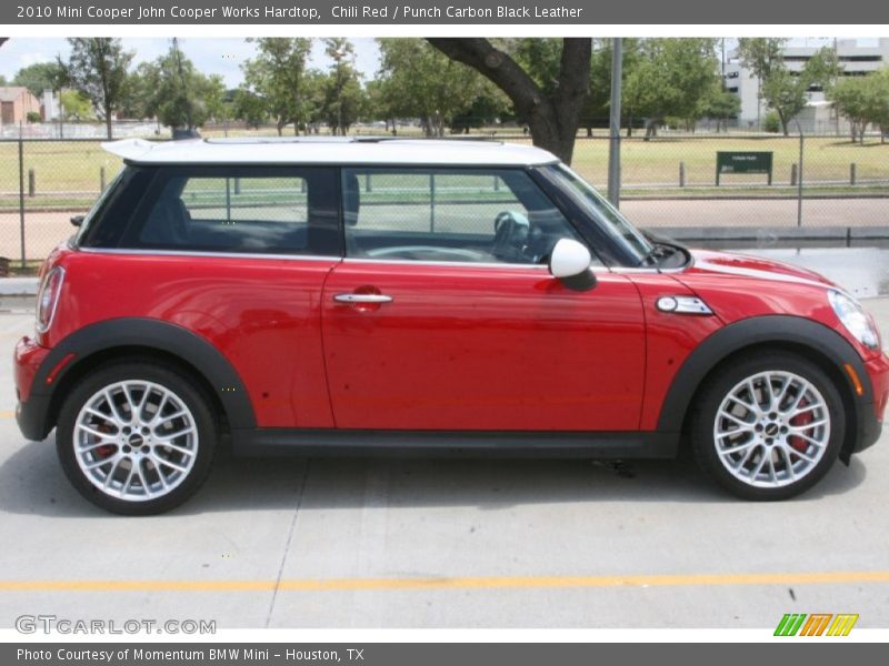 Chili Red / Punch Carbon Black Leather 2010 Mini Cooper John Cooper Works Hardtop