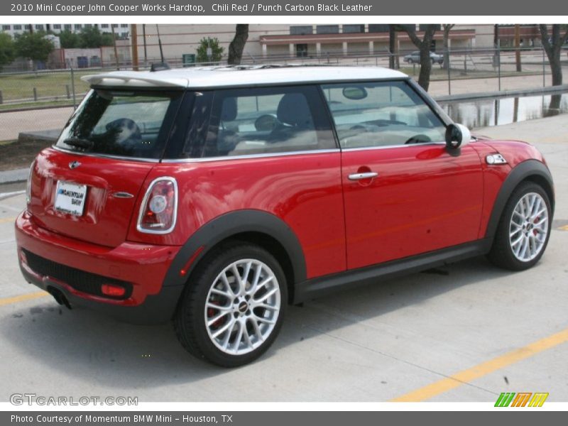 Chili Red / Punch Carbon Black Leather 2010 Mini Cooper John Cooper Works Hardtop