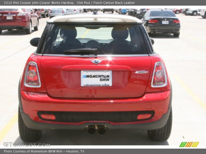 Chili Red / Punch Carbon Black Leather 2010 Mini Cooper John Cooper Works Hardtop