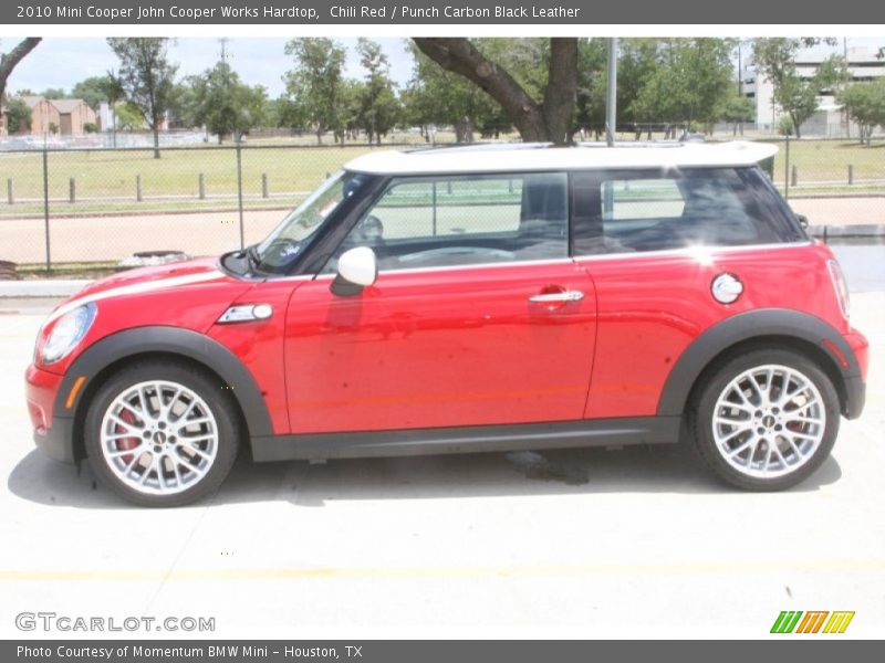 Chili Red / Punch Carbon Black Leather 2010 Mini Cooper John Cooper Works Hardtop