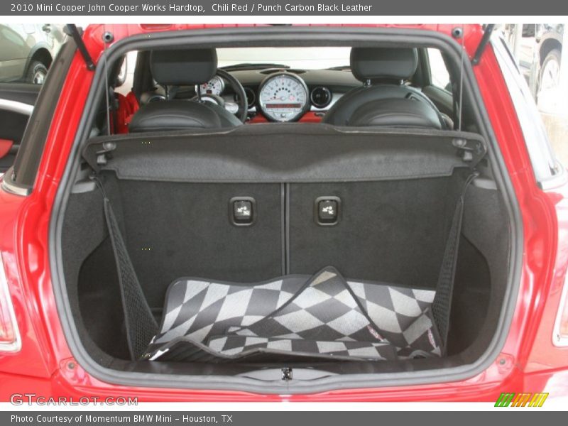 Chili Red / Punch Carbon Black Leather 2010 Mini Cooper John Cooper Works Hardtop