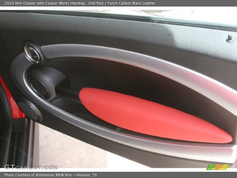 Chili Red / Punch Carbon Black Leather 2010 Mini Cooper John Cooper Works Hardtop