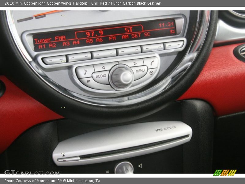 Chili Red / Punch Carbon Black Leather 2010 Mini Cooper John Cooper Works Hardtop