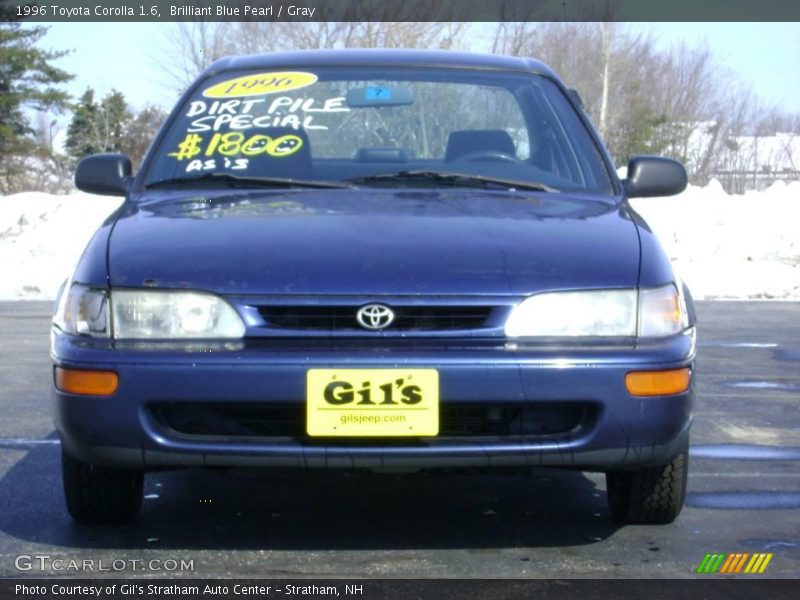 Brilliant Blue Pearl / Gray 1996 Toyota Corolla 1.6