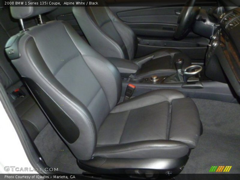 Alpine White / Black 2008 BMW 1 Series 135i Coupe