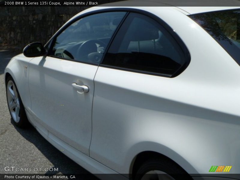 Alpine White / Black 2008 BMW 1 Series 135i Coupe