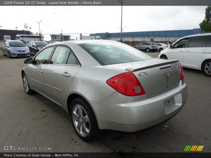 Liquid Silver Metallic / Ebony Black 2008 Pontiac G6 GT Sedan