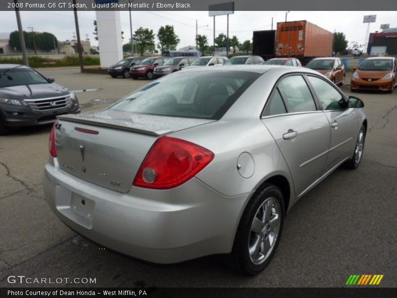 Liquid Silver Metallic / Ebony Black 2008 Pontiac G6 GT Sedan