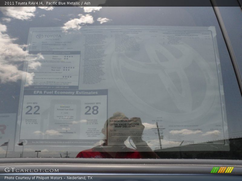 Pacific Blue Metallic / Ash 2011 Toyota RAV4 I4