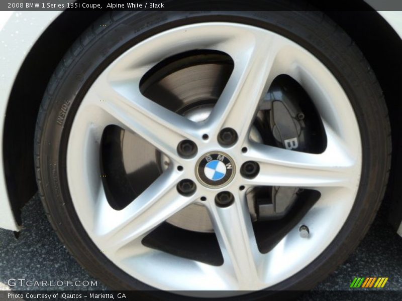 Alpine White / Black 2008 BMW 1 Series 135i Coupe