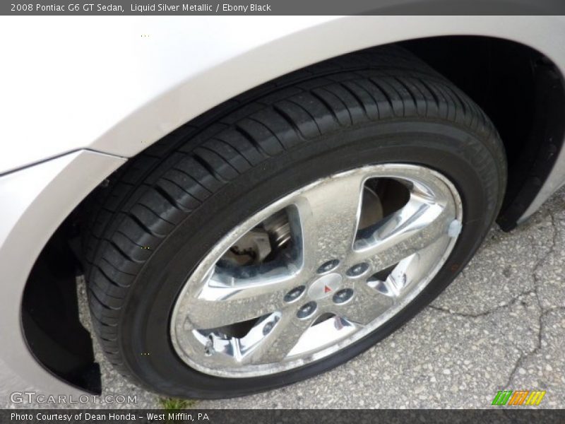 Liquid Silver Metallic / Ebony Black 2008 Pontiac G6 GT Sedan