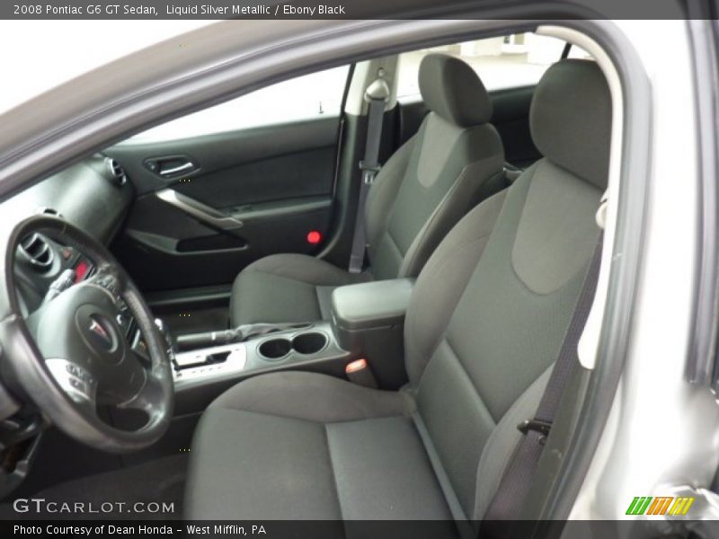 Liquid Silver Metallic / Ebony Black 2008 Pontiac G6 GT Sedan