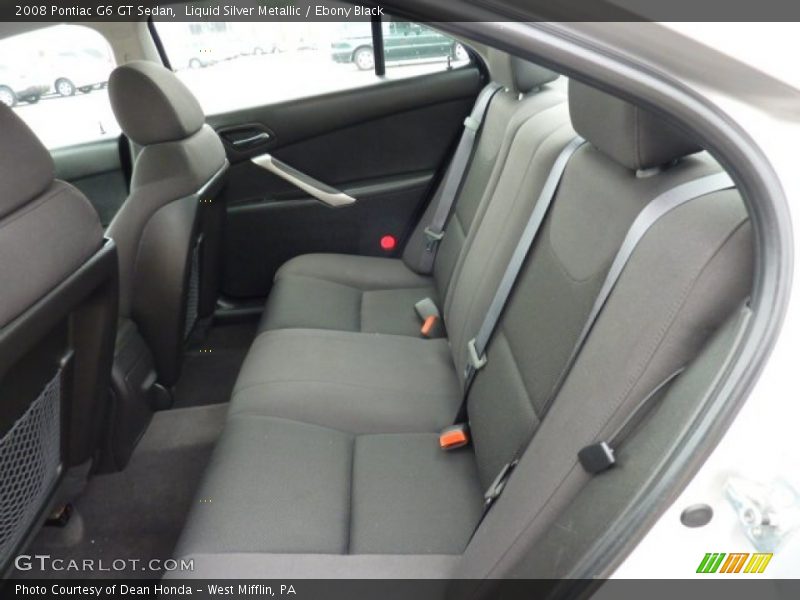 Liquid Silver Metallic / Ebony Black 2008 Pontiac G6 GT Sedan