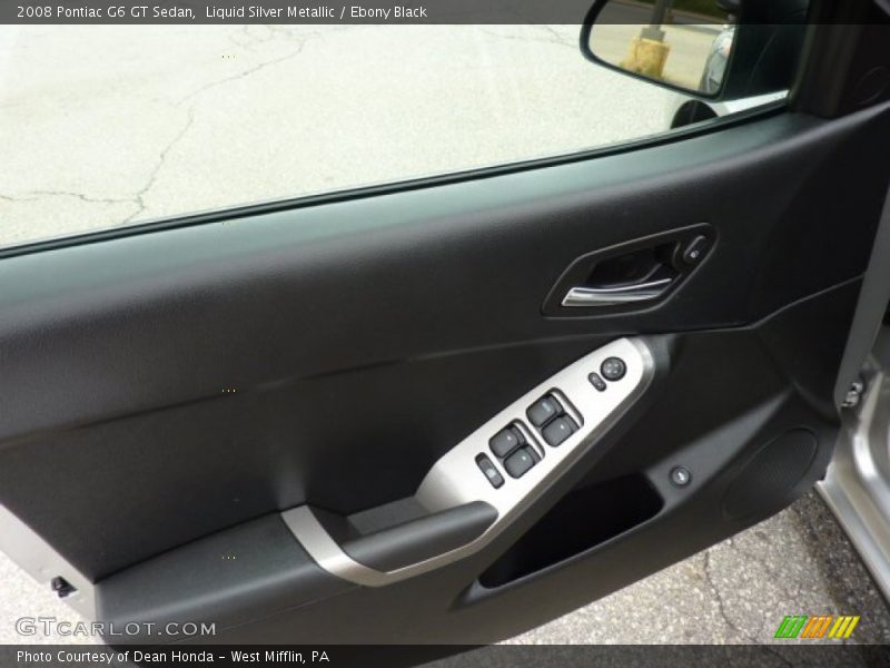 Liquid Silver Metallic / Ebony Black 2008 Pontiac G6 GT Sedan