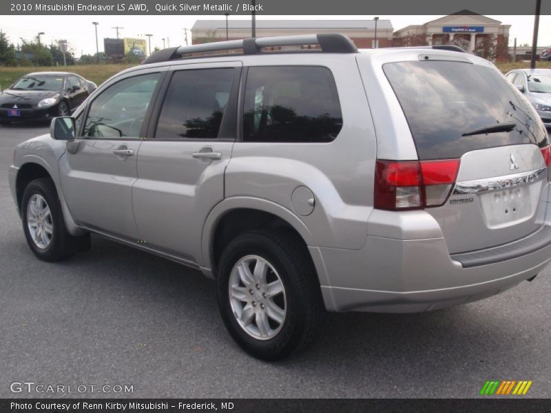 Quick Silver Metallic / Black 2010 Mitsubishi Endeavor LS AWD