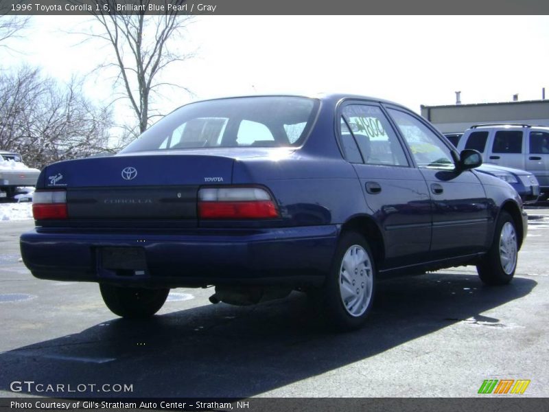 Brilliant Blue Pearl / Gray 1996 Toyota Corolla 1.6