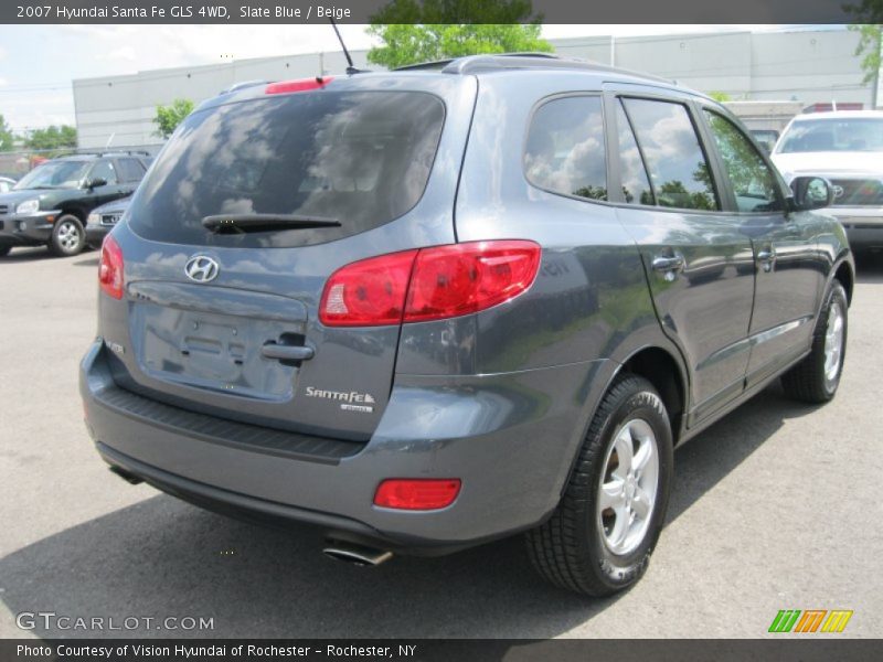 Slate Blue / Beige 2007 Hyundai Santa Fe GLS 4WD