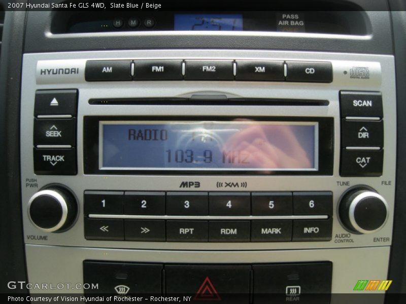 Slate Blue / Beige 2007 Hyundai Santa Fe GLS 4WD