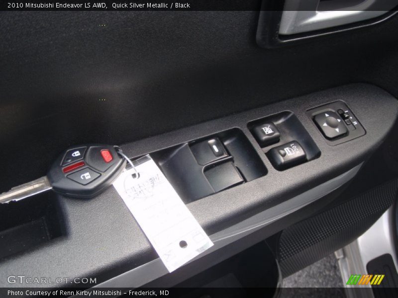 Quick Silver Metallic / Black 2010 Mitsubishi Endeavor LS AWD