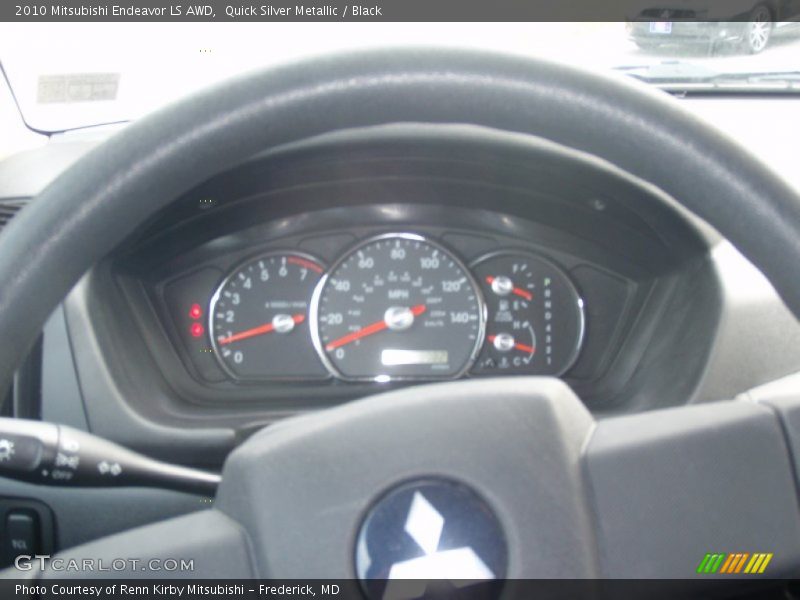 Quick Silver Metallic / Black 2010 Mitsubishi Endeavor LS AWD