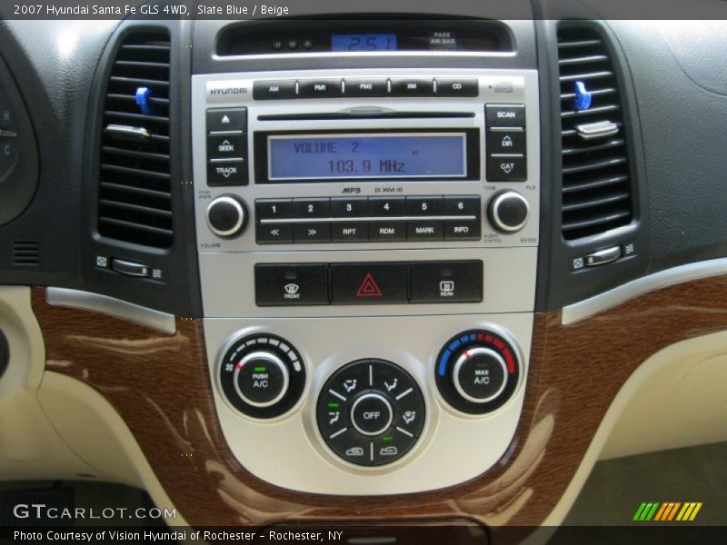 Slate Blue / Beige 2007 Hyundai Santa Fe GLS 4WD