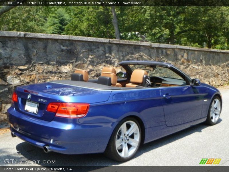 Montego Blue Metallic / Saddle Brown/Black 2008 BMW 3 Series 335i Convertible