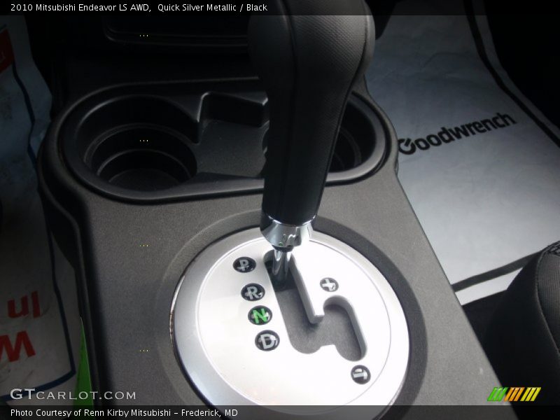 Quick Silver Metallic / Black 2010 Mitsubishi Endeavor LS AWD