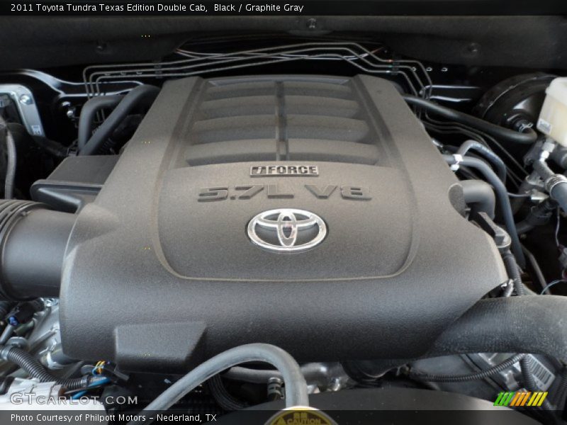 Black / Graphite Gray 2011 Toyota Tundra Texas Edition Double Cab