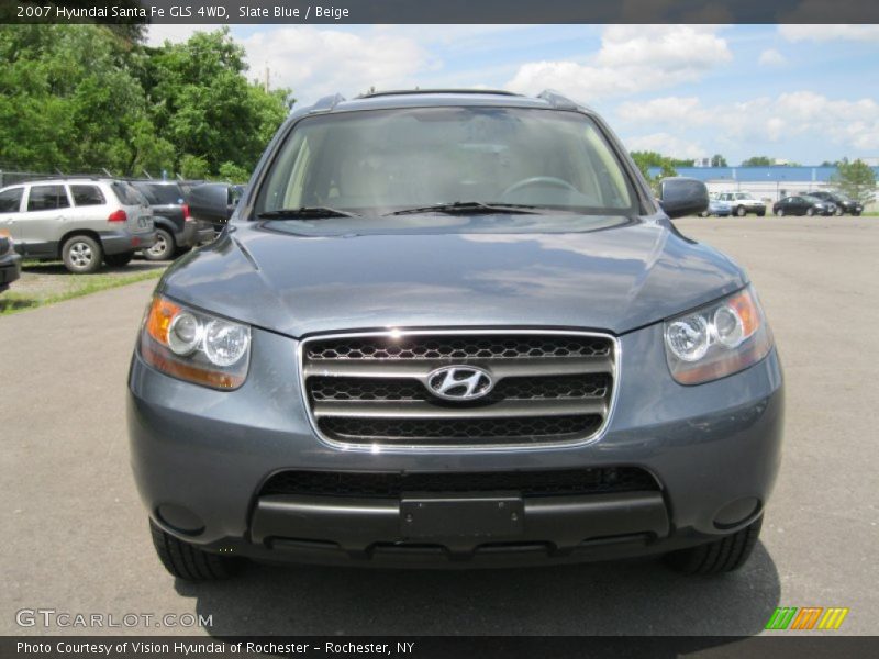 Slate Blue / Beige 2007 Hyundai Santa Fe GLS 4WD
