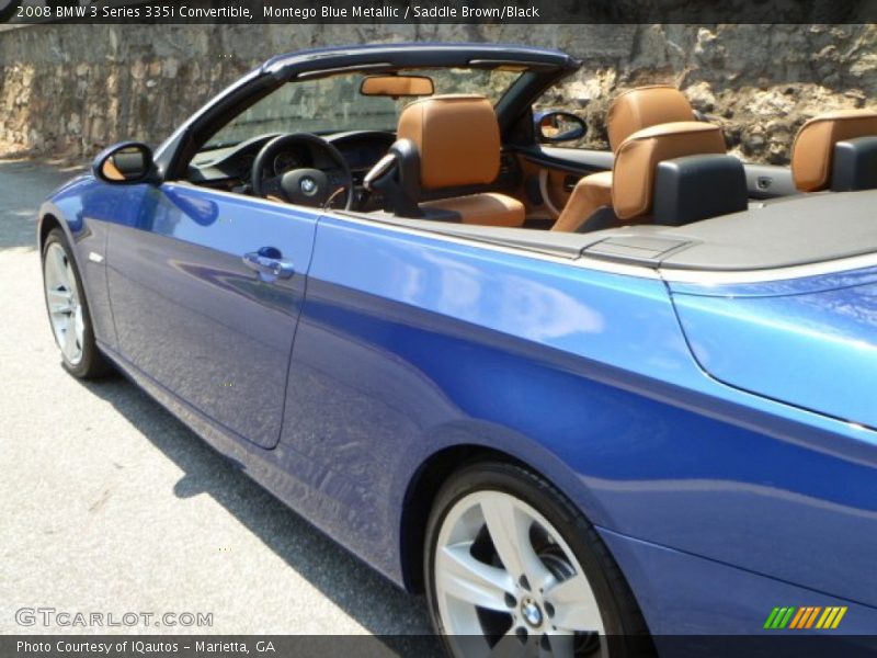 Montego Blue Metallic / Saddle Brown/Black 2008 BMW 3 Series 335i Convertible