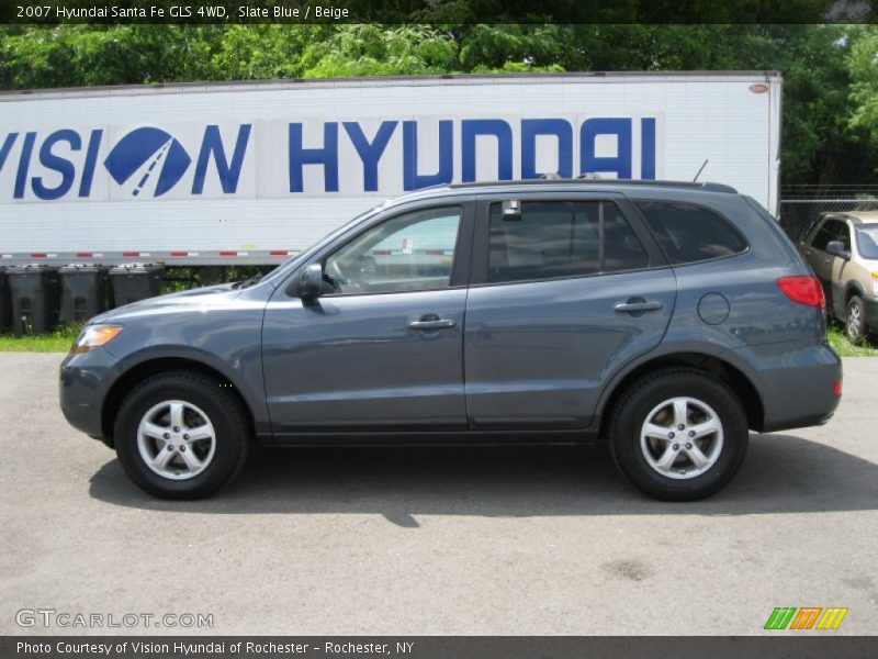 Slate Blue / Beige 2007 Hyundai Santa Fe GLS 4WD