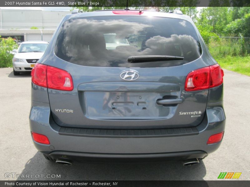 Slate Blue / Beige 2007 Hyundai Santa Fe GLS 4WD