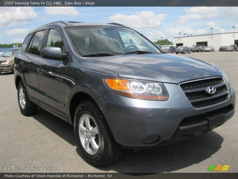 Slate Blue / Beige 2007 Hyundai Santa Fe GLS 4WD