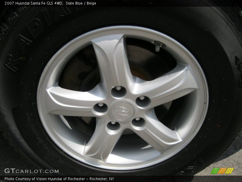 Slate Blue / Beige 2007 Hyundai Santa Fe GLS 4WD