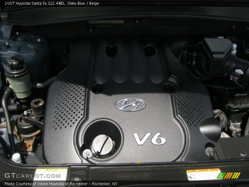 Slate Blue / Beige 2007 Hyundai Santa Fe GLS 4WD