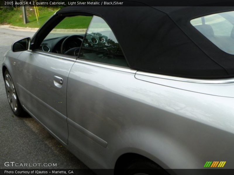 Light Silver Metallic / Black/Silver 2005 Audi S4 4.2 quattro Cabriolet