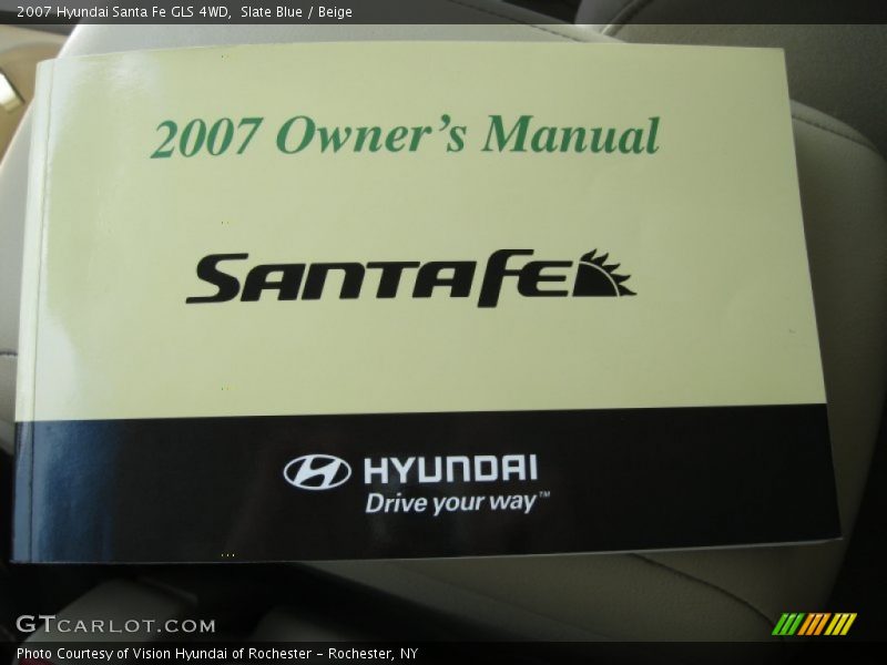 Slate Blue / Beige 2007 Hyundai Santa Fe GLS 4WD