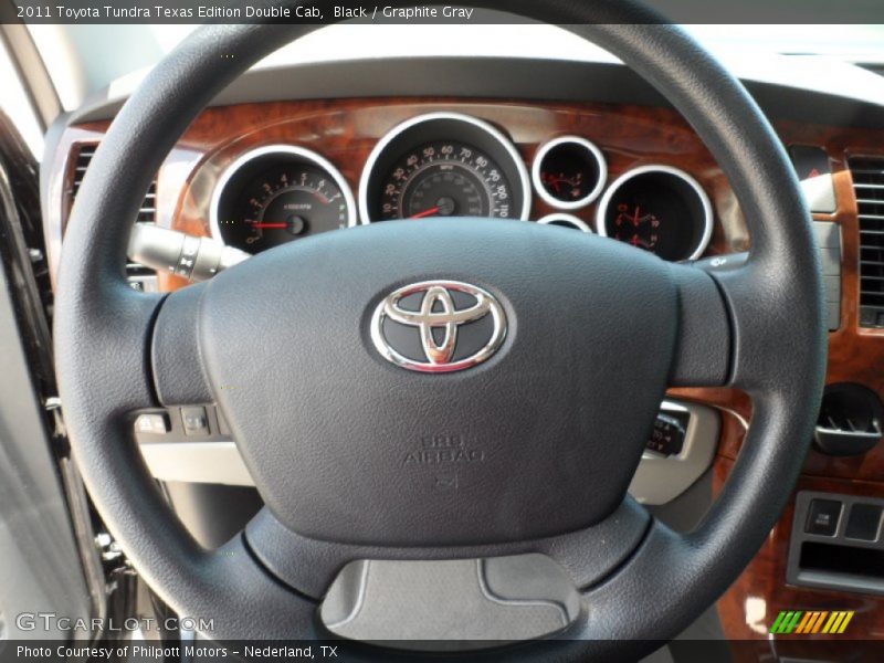 Black / Graphite Gray 2011 Toyota Tundra Texas Edition Double Cab
