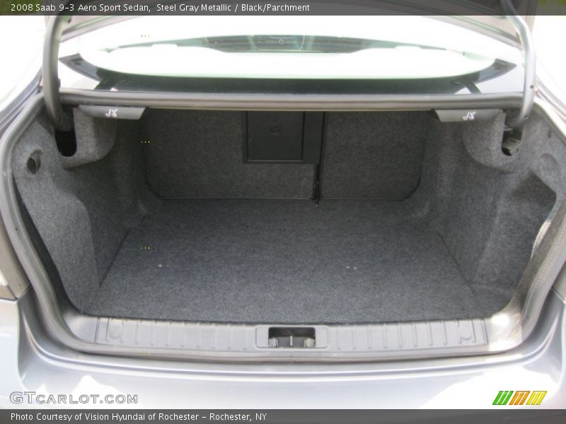 Steel Gray Metallic / Black/Parchment 2008 Saab 9-3 Aero Sport Sedan