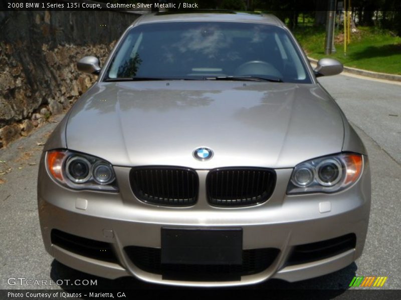 Cashmere Silver Metallic / Black 2008 BMW 1 Series 135i Coupe