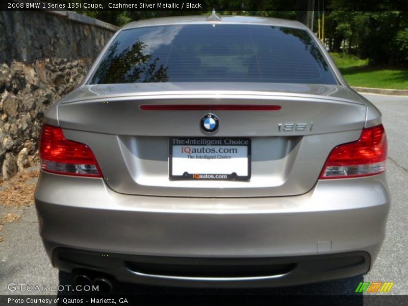 Cashmere Silver Metallic / Black 2008 BMW 1 Series 135i Coupe